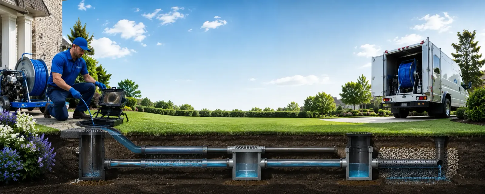 Outdoor drain cleaning information for Warren, OH